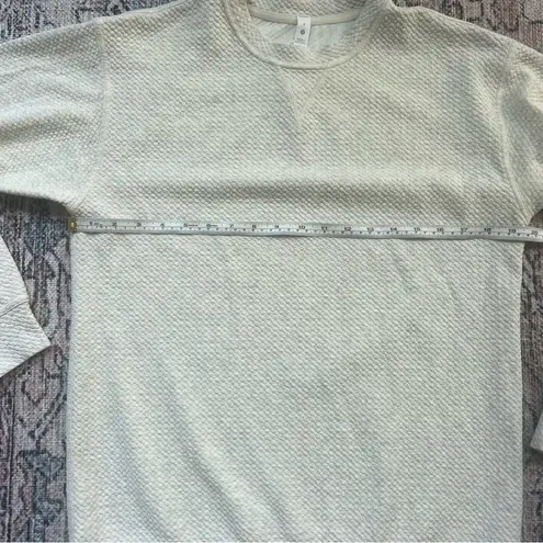 Lululemon  Athletica All Yours Crew Bubble Dot  Heather Core Grey Cream Size 6 - Image 14