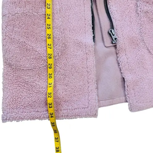 Coach pink Shearling Wool Coat NWOT