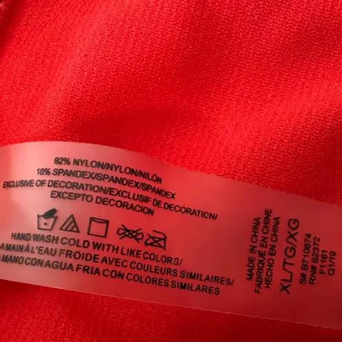 Raisin's Maya Bay Red and White Floral Miami Printed Halter Bikini Two Piece Set