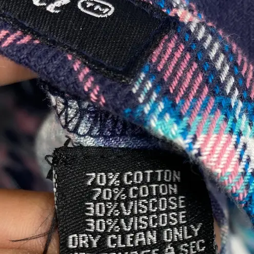 Tolani Plaid Flannel Mixed Media Print Sz XS