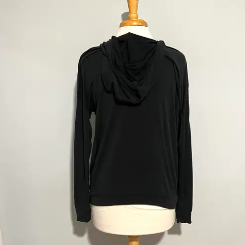 A pea in the pod Maternity Postpartum Black Hoodie Sweatshirt