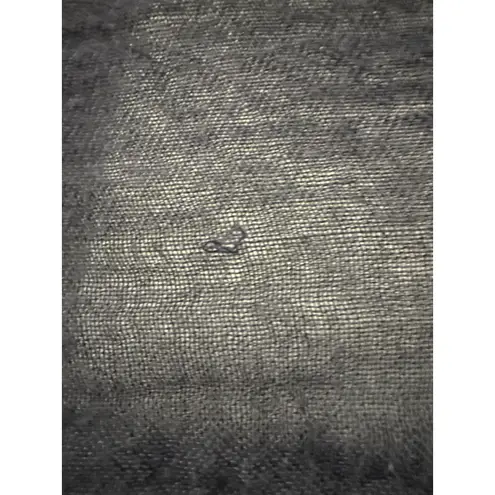 Cezon OSFM Reversible Shawl Charcoal Gray Floral Fringed