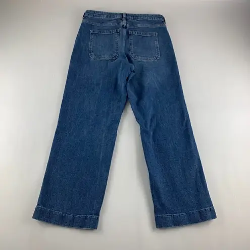 Old Navy  Angie Blue Stretch Denim High Rise Cropped Surplus Jeans 10