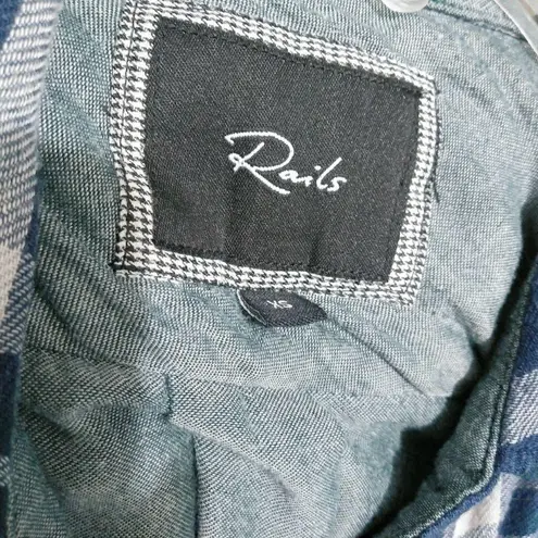 Rails plaid green blue hints of white butt…