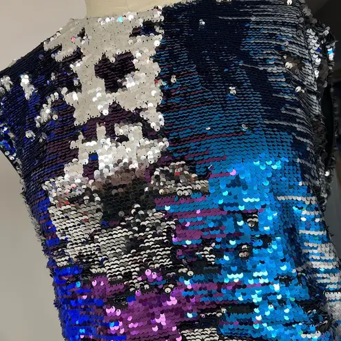 Staring At Stars Rainbow Sequin Minidress L