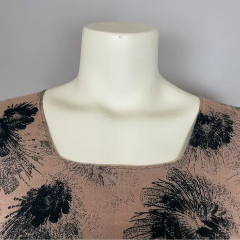 Handmade Kaftan Dress Neutral Tropical Floral Subtle Flaws Caftan Brown Maxi Size undefined