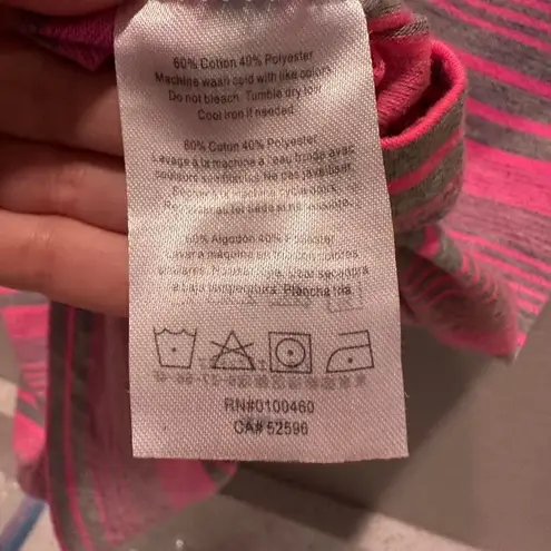 KAVU Pink & Gray Striped Mini Dress Size XS