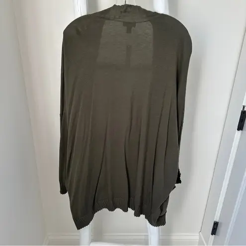 Chelsea28 Olive Open Front Oversized Cardigan Size Medium/Large