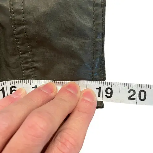 SAM Olive Waxed Hooded Parka Jacket Green