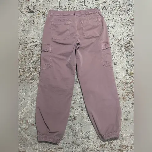 American Eagle  Baggy Jogger Cargo Pants size 10 pink mauve