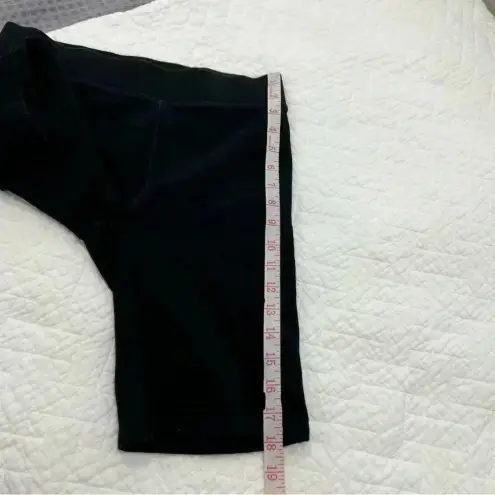 Madewell  Black Ottoman Jacquard Biker Shorts Size S