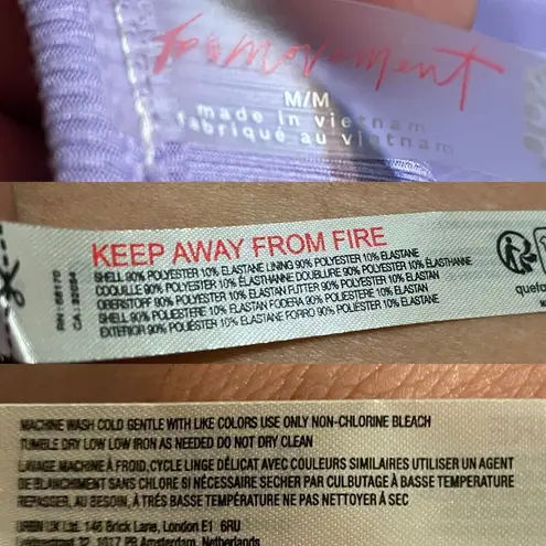 Free People NWT  Womens Tank Top Summer Lilac Strappy Ribbed Crop Size Medium