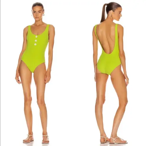 Solid & Striped  Anne-Marie Button Swimsuit