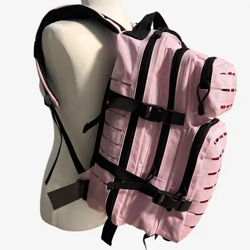 25L MOLLE Slim Backpack In Cotton Candy Pink