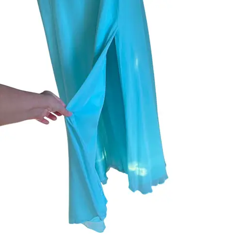 David's Bridal Brides Maid Dress F19831 Spa SZ 14 NWT Blue