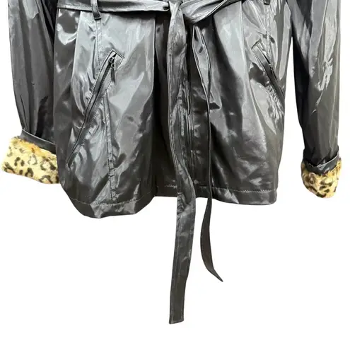 Women's Endurance Marcelle Renee Jacket Size 3X Black with Leopard Faux Fur