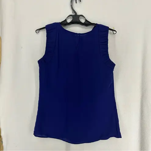 ZARA  Basic Sleeveless Tank Top Womens Medium Blue