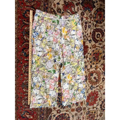 Maeve Womens Boho The Brooklin Printed Wide-Leg Boho Floral Pull-On Pants XL