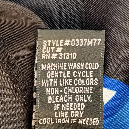 AB Studio Sheath Sleeveless Blue,Black & White Dress