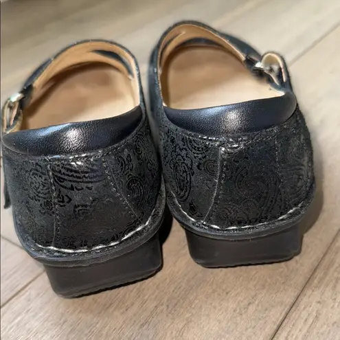 Alegria Jill Black Paisley Mary Jane Shoes