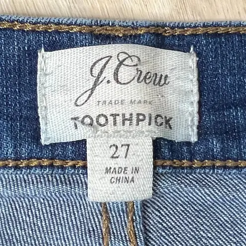 J.Crew  High Rise Toothpick Skinny Jeans Size 27