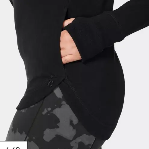 Sweaty Betty Black Escape Luxe Fleece Hoodie size XS relaxed fit