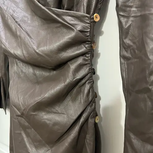 Nanushka Brown Moha Dress Size Medium $645