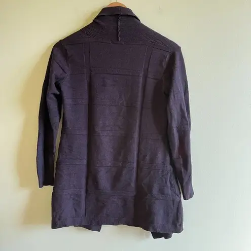 41 Hawthorn by Stitch Fix Purple Open Front Cardigan Womens Size S Top Purple