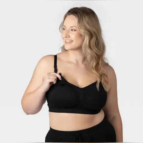kindred by Kindred Bravely Women’s Pumping & Nursing Hands Free Bra Black Large Size undefined