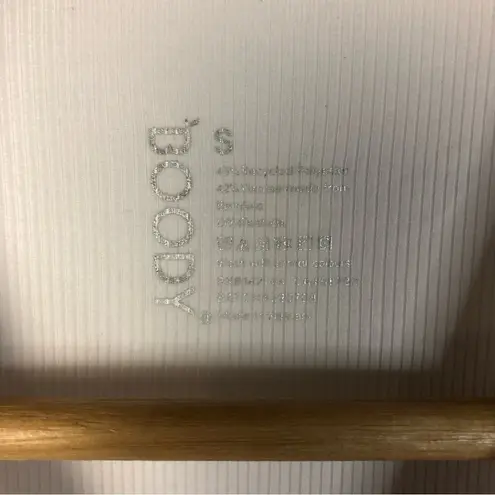 Boody White Ribbed Crewneck Short Sleeve T