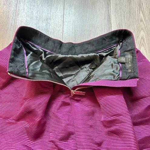 Ted Baker Zelida High Waisted Midi Skirt Purple Size 1