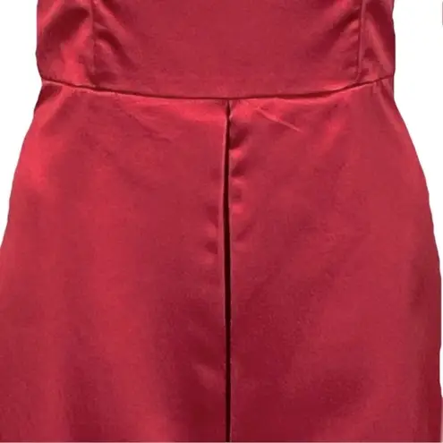 After Six red Taffeta A-line semi-formal or bridesmaid dress. Size 12. EUC