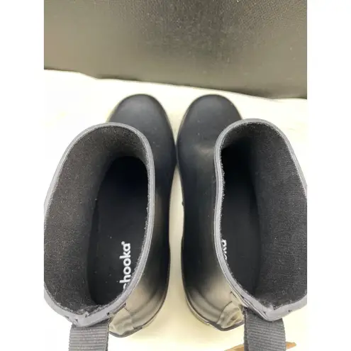 Chooka Womens Black Ankle Rain Boots Shoes Size 9 SKU 6448