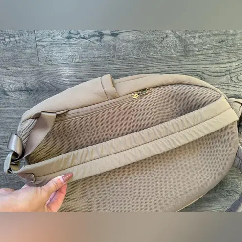 A New Day  Taupe Puff Dome Backpack