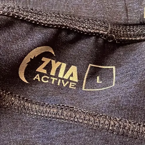 Zyia  Active Black & Purple Joggers Size Large