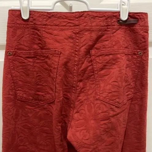 Pilcro and the Letterpress Anthropologie Floral High Rise Button Up Pants