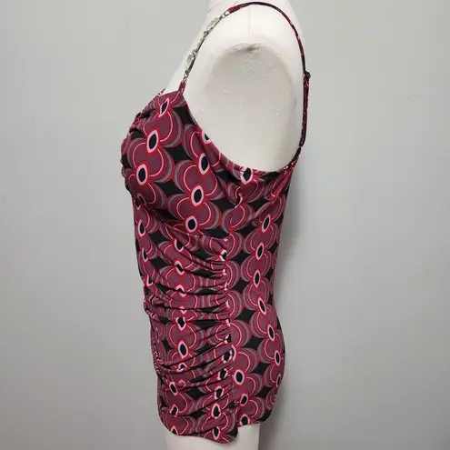 Bisou Bisou 90s moody geo embellished strap tank size large