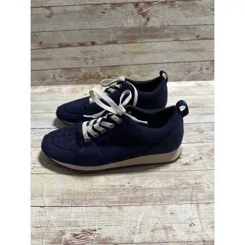 Native Cornell Sneakers Women's Size 6 Navy Blue Lace Up Regatta Athletic Shoes