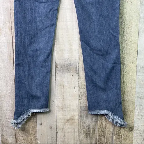 Evidnt Los Angeles Size 26 Verona Skinny Raw Hem Blue Denim Jeans 5 Pocket