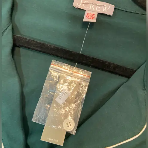 J.Crew NWT  Size L Forrest Green Long Sleeve Button Down Cotton Pajama Top - Image 7