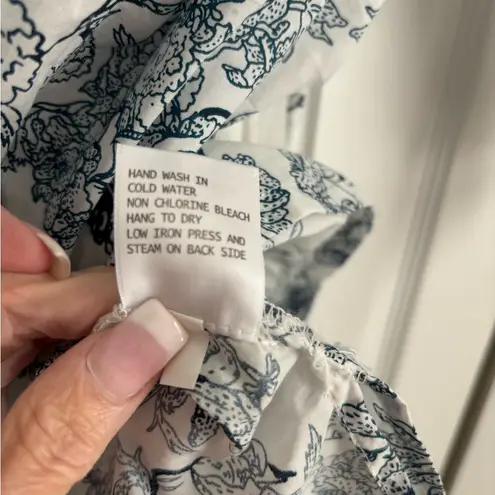 Saint Tropez West Blue and White Floral Tunic