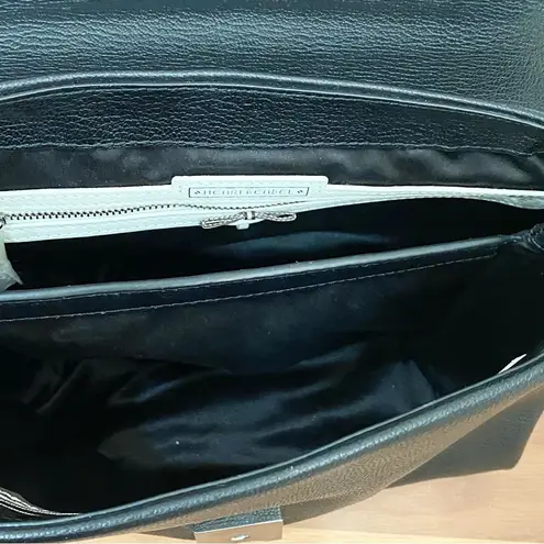 Henri Bendel Black Riverside Top Handle Satchel Bag Crossbody Purse Bag