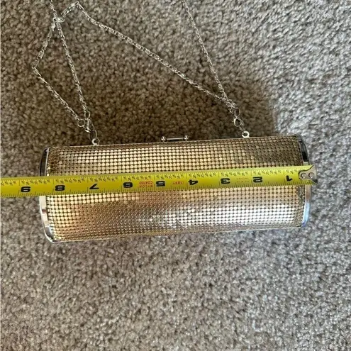 Hype Gold Disco Ball Cylinder Chain Purse