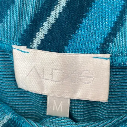 Alexis Maxi Skirt Patchwork Pattern Blue Size Medium Coasta Grandma Knit Made US