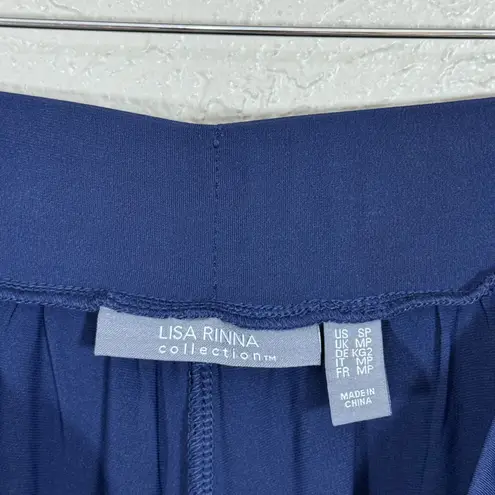 Lisa Rinna Pull On Pants SP Navy Jogger Liquid Jersey Travel Neutral Minimalist Blue Size undefined