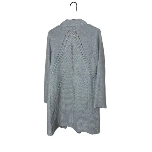 C By Bloomingdales Women's 100% Cashmere Open Cardigan Sweater Size M Gray Size M
