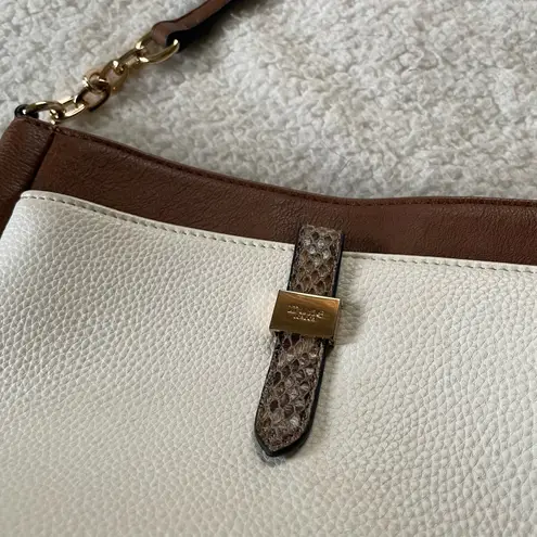 Dune London Women’s Reptile Camel & White Shoulder Crossbody Bag