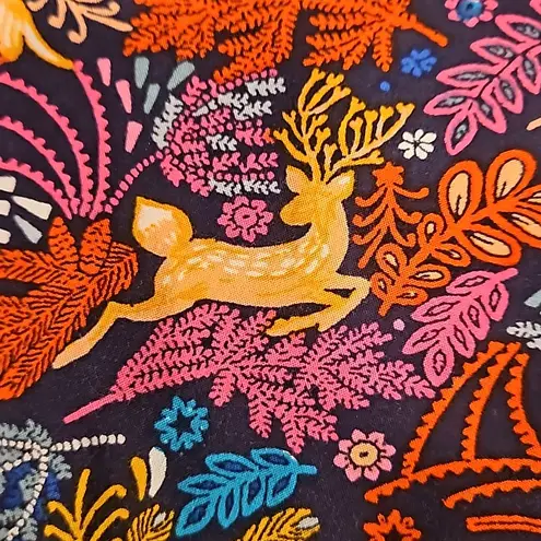 Anthropologie 💕💕 Colloquial Yoked Buttondown Blouse Oh Deer Novelty Print US 10 - Image 10