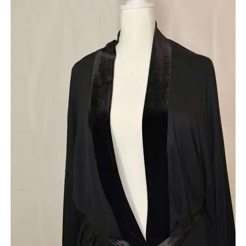 Vintage Jonquil By Diane Samandi for Neiman Marcus Black Kimono Robe sz. L Size L