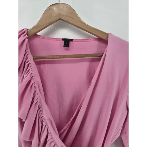 J. Crew Women's Deep Blossom Pink Ruffle